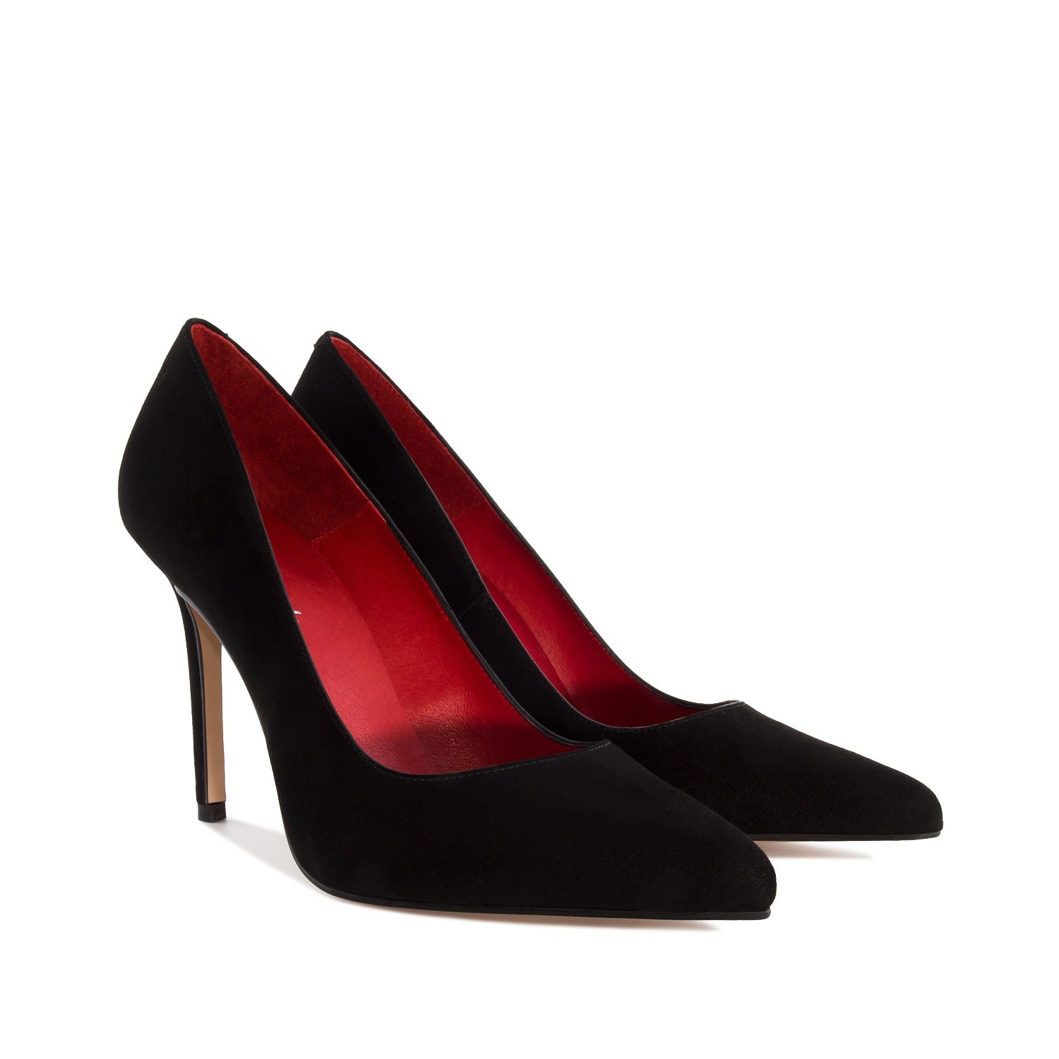 Black and red high shops heel shoes