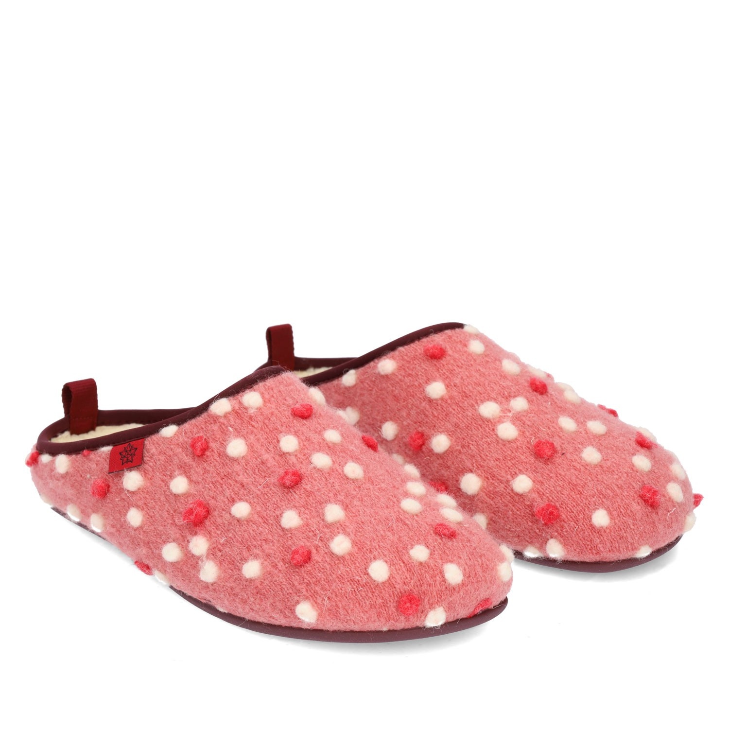 Pink best sale wool slippers