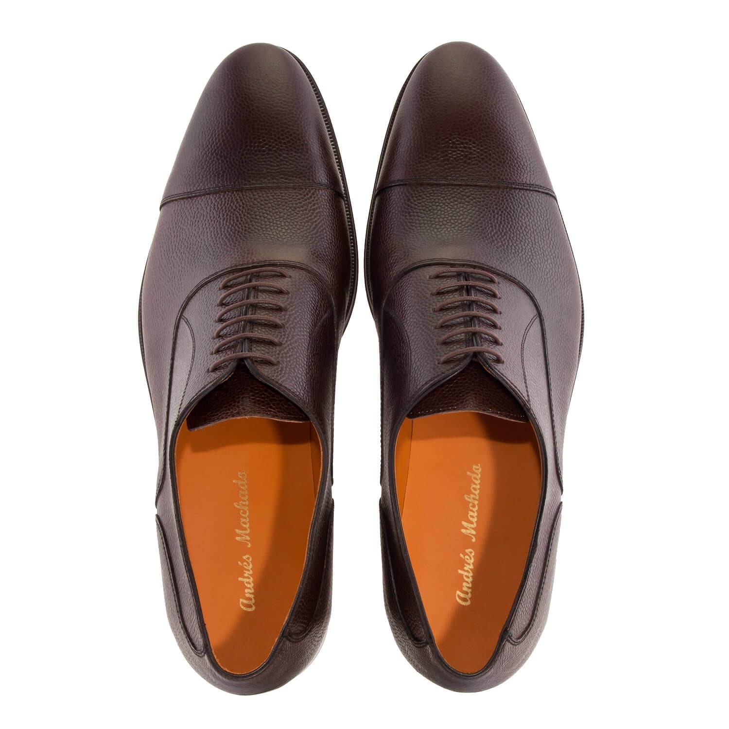 Oxford Style Shoes In Brown Leather Andrés Machado 1615