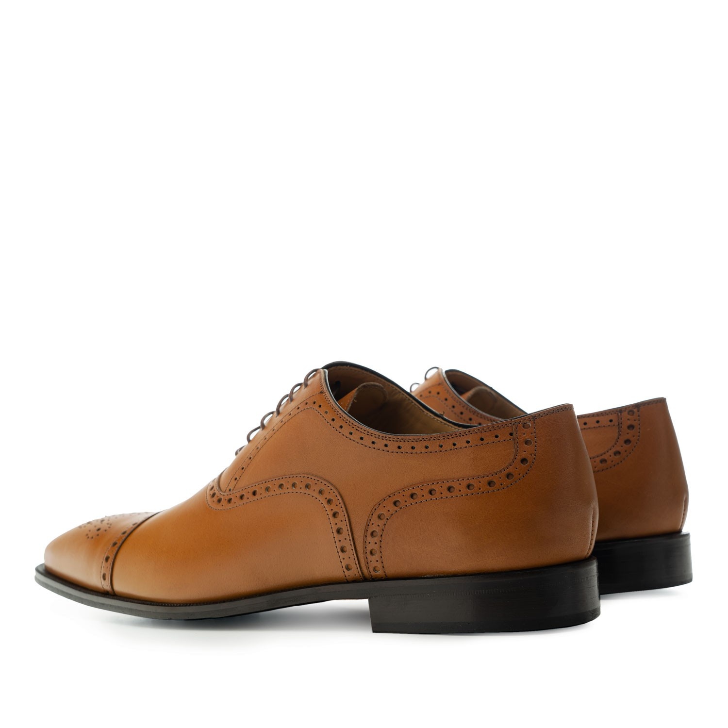 Zapatos Estilo Oxford En Piel Color Cuero Andr S