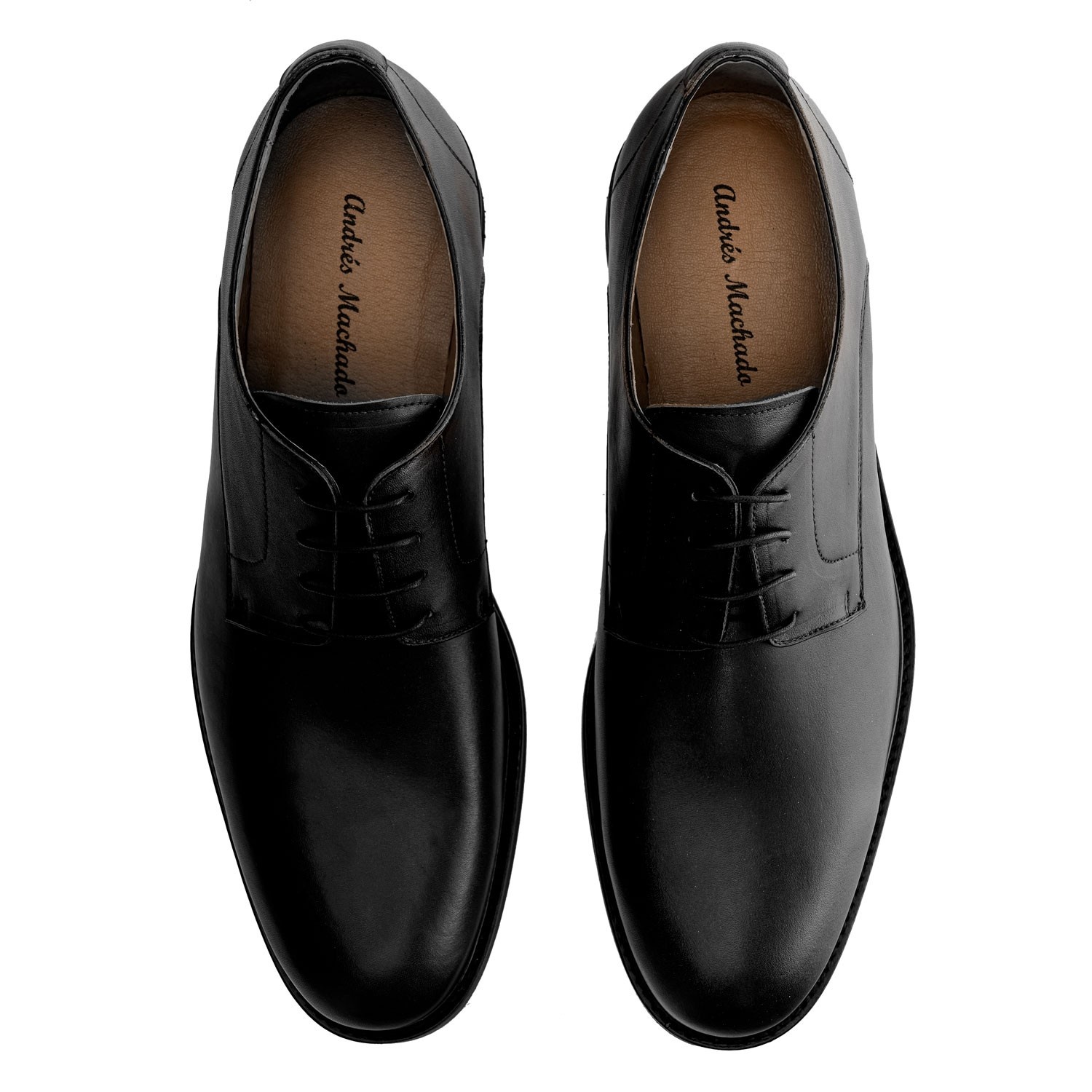 Zapato en Cuero Negro Andr s Machado