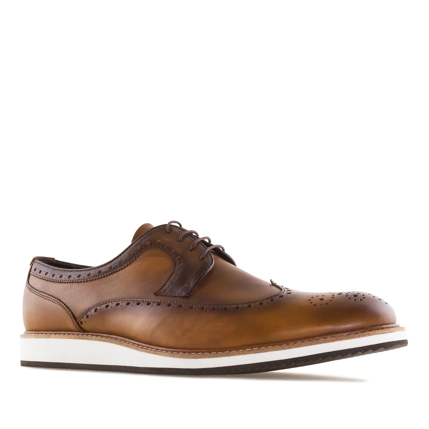 tan leather oxford shoes