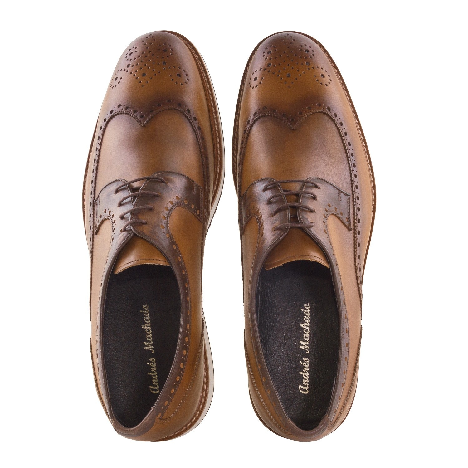 tan leather oxford shoes