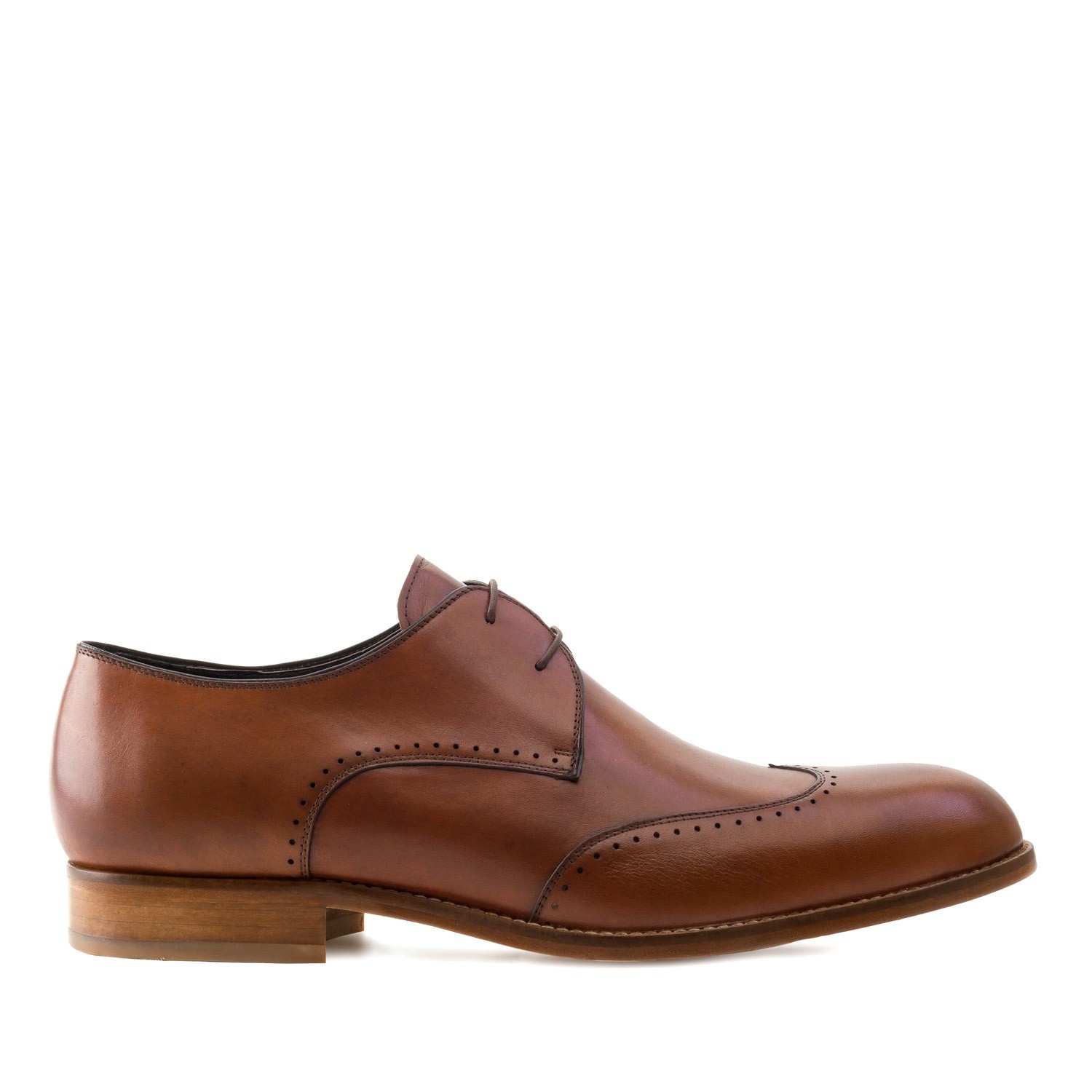 Mens Oxford Shoes In Mahogany Leather Andrés Machado 8730