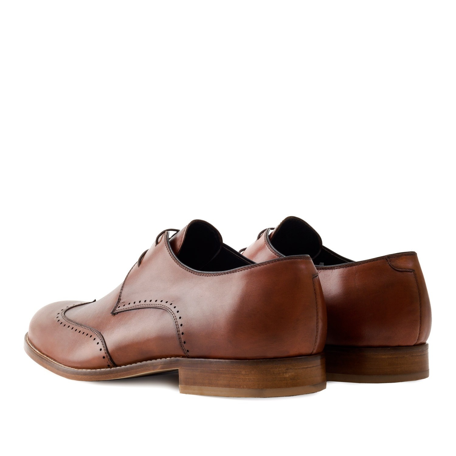 Mens Oxford Shoes In Mahogany Leather Andrés Machado 3337